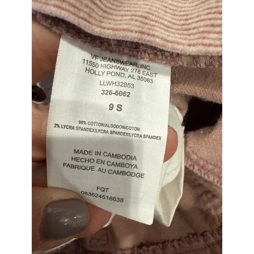 Vintage Lee Women's Pink Corduroy Pants Size 9S - Picture 8 of 8